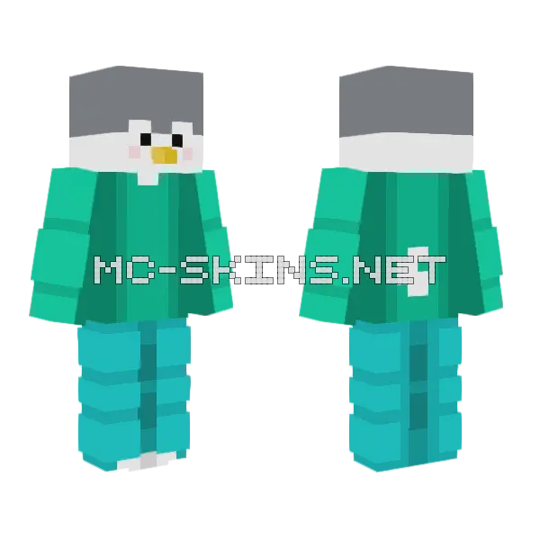 Penguin Skin Minecraft skin, front and back