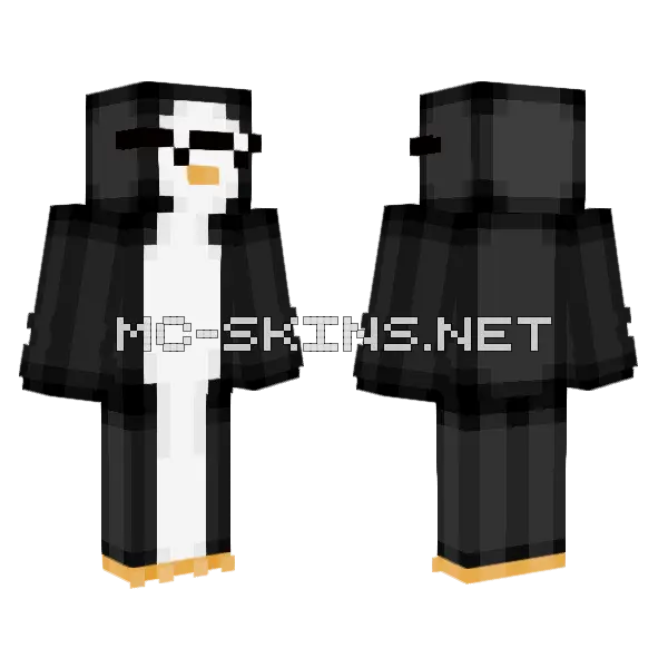 Penguin Skin Minecraft skin, front and back