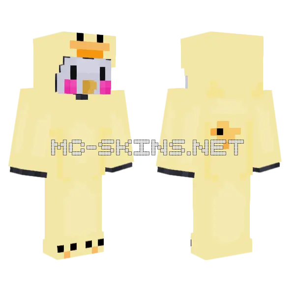 Penguin Suit Minecraft skin, front and back