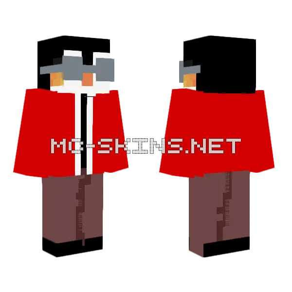 Penguin With Suit Minecraft skin, front and back