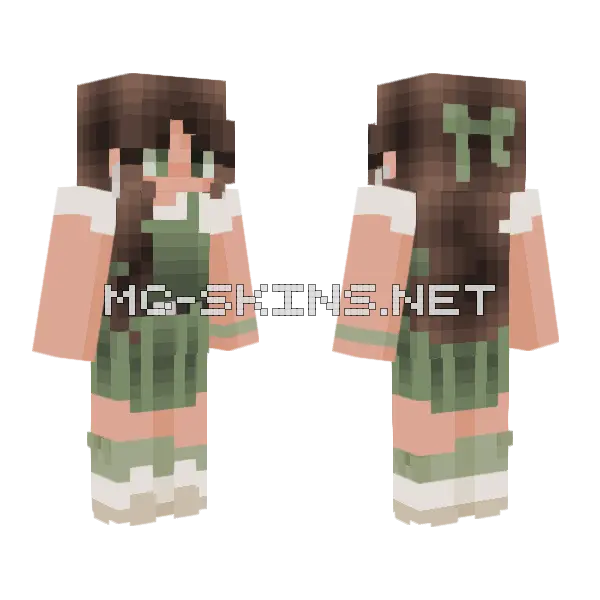 Peony Dew Contest Entry Minecraft skin, front and back