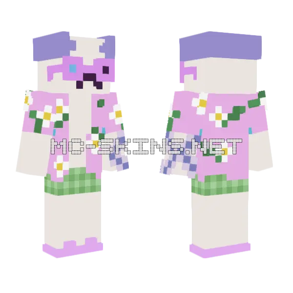 Pepe Sweet Minecraft skin, front and back