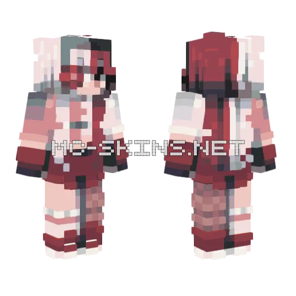 Peppermint Cookies Minecraft skin, front and back