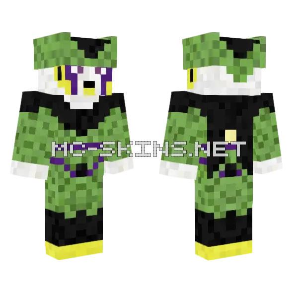 Perfect Cell For Delta Minecraft skin, front and back