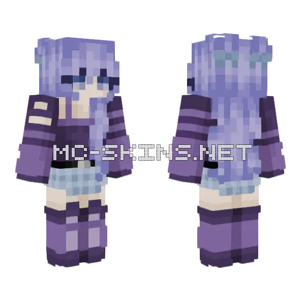 Periwinkle Sky Outfit, front and back
