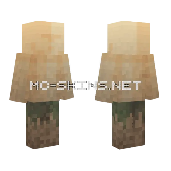 Permafrost Minecraft skin, front and back