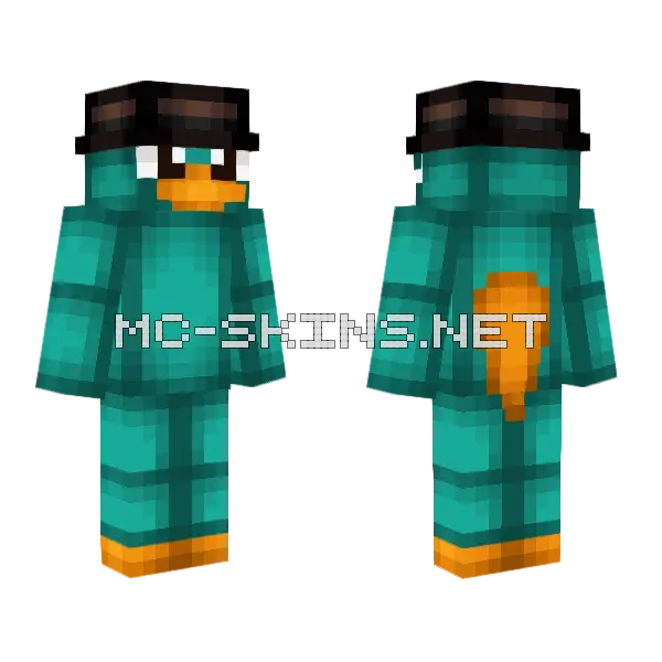 Perry the Platypus, front and back