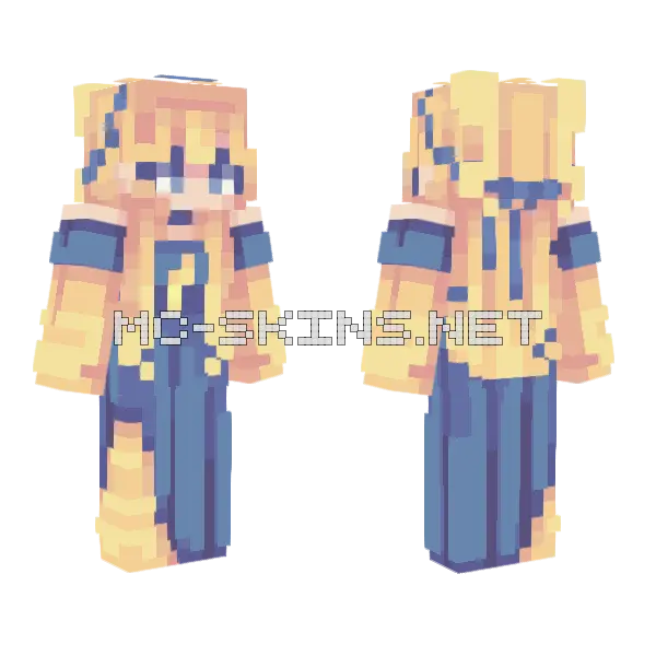 Persona 2 Read Desc Minecraft skin, front and back