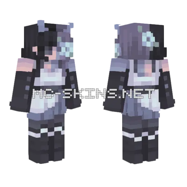 Persona 3 8 Minecraft skin, front and back