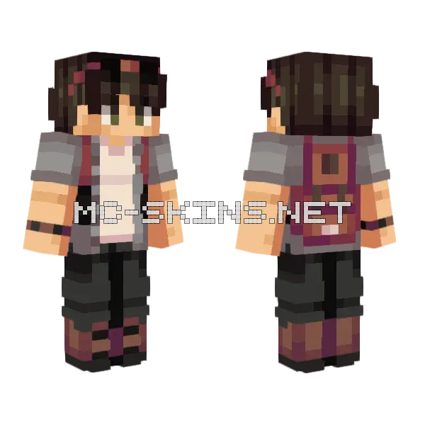 Persona Adventure Minecraft skin, front and back