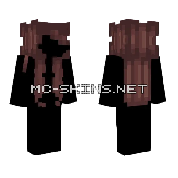 Persona Hairbase Forever Minecraft skin, front and back