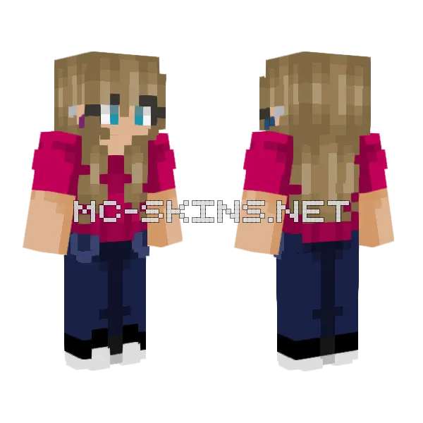 Persona Of Me Minecraft skin, front and back