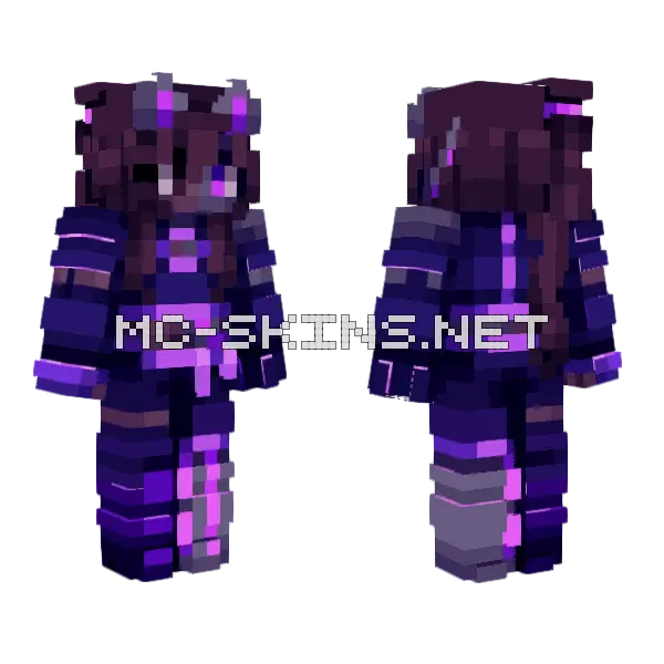 Persona Outfit Past Illusion Minecraft skin, front and back