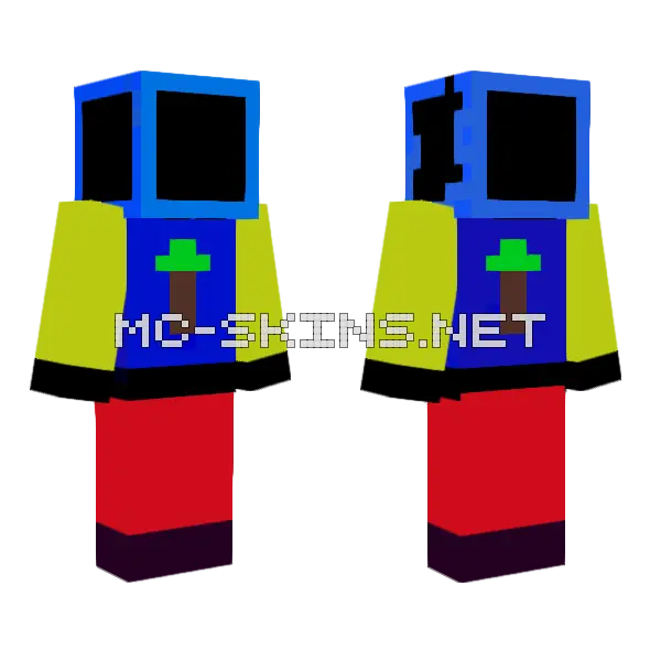 Perus Hieno Skini Minecraft skin, front and back