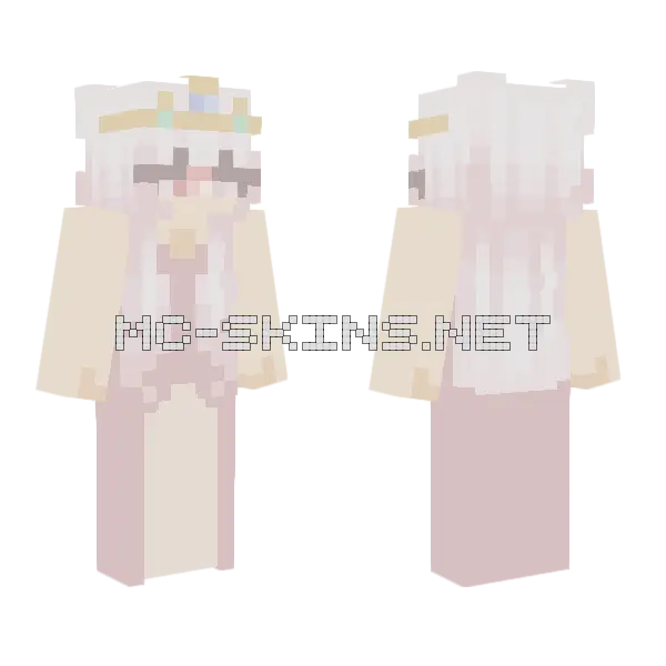 Petals Butterfly Kingdom OC Minecraft skin, front and back