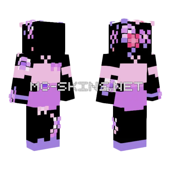 Petals Outfit Base Minecraft skin, front and back