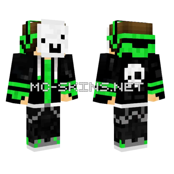 Peterson Green Minecraft skin, front and back