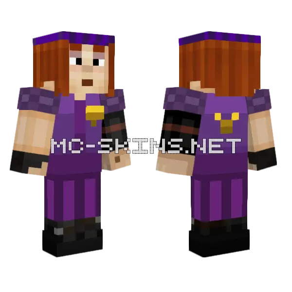 Petra Security Guard Minecraft skin, front and back