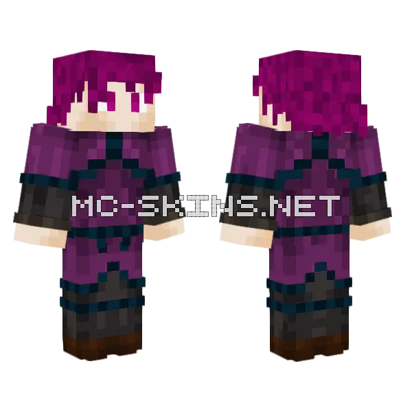 Pf Man Minecraft skin, front and back