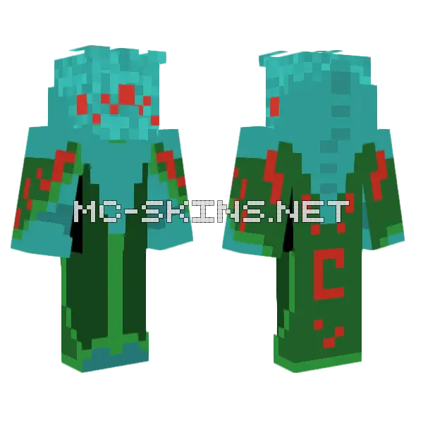 Pfhor Enforcer Marathon 2 Minecraft skin, front and back
