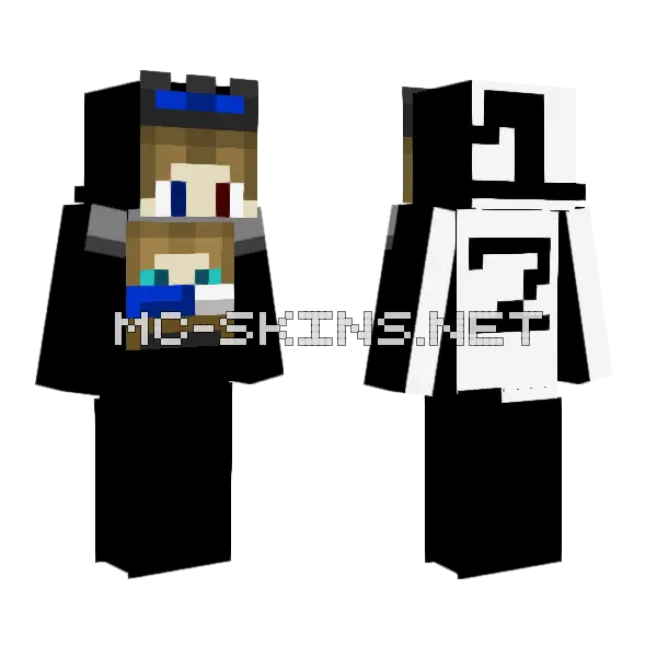 Pfp Change Crown Minecraft skin, front and back