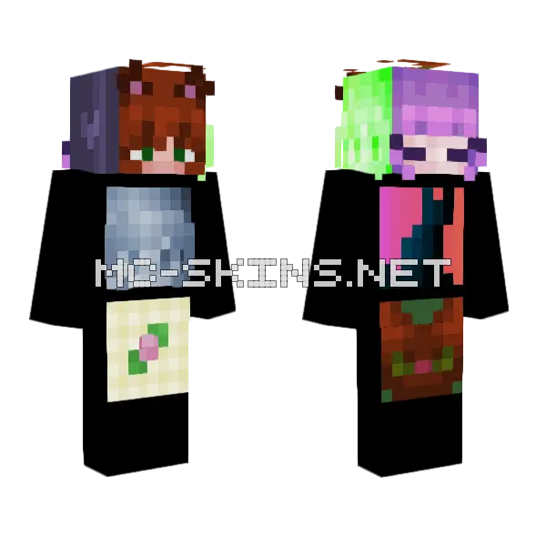 Pfps For Mill1e Minecraft skin, front and back