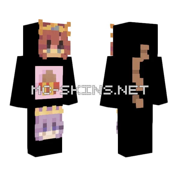 Pfps For Tatoqueen Yippee Minecraft skin, front and back