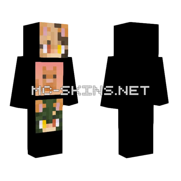 Pfps For Xxkatkorexx 3 Minecraft skin, front and back