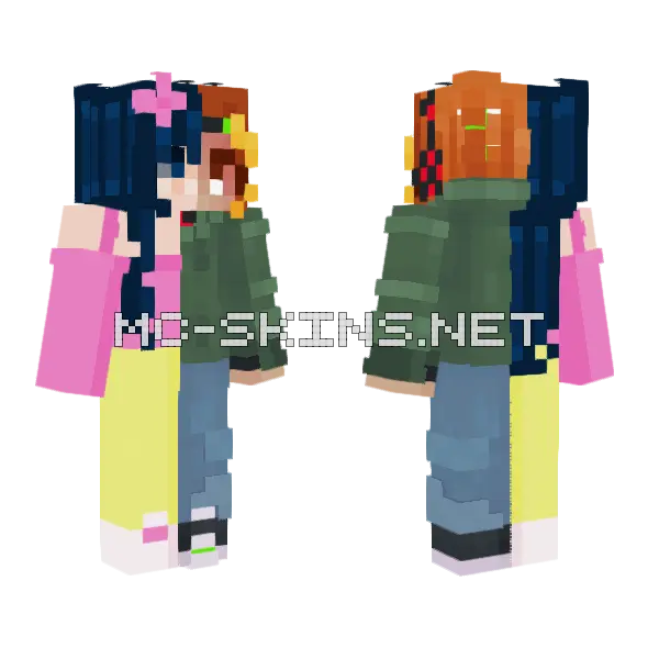 Pfps Full Collab Minecraft skin, front and back