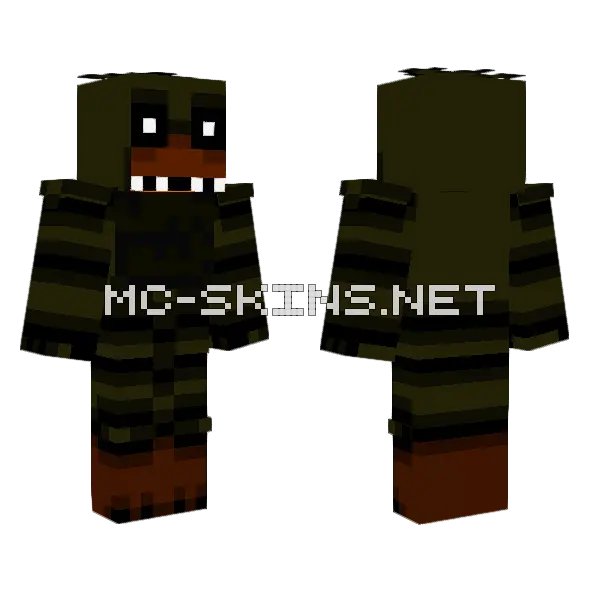 Phantom Chica Minecraft skin, front and back