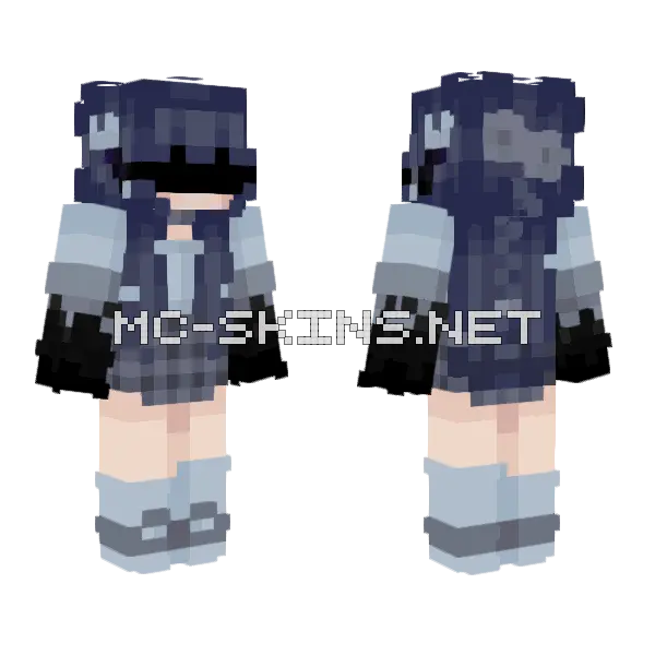 Phantom Hunting Mode Minecraft skin, front and back