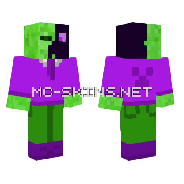 Phasma Creeper Skin Minecraft skin, front and back
