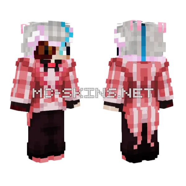Phoenix Alastor Minecraft skin, front and back