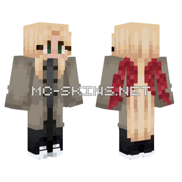 Phoenix Girl Minecraft skin, front and back