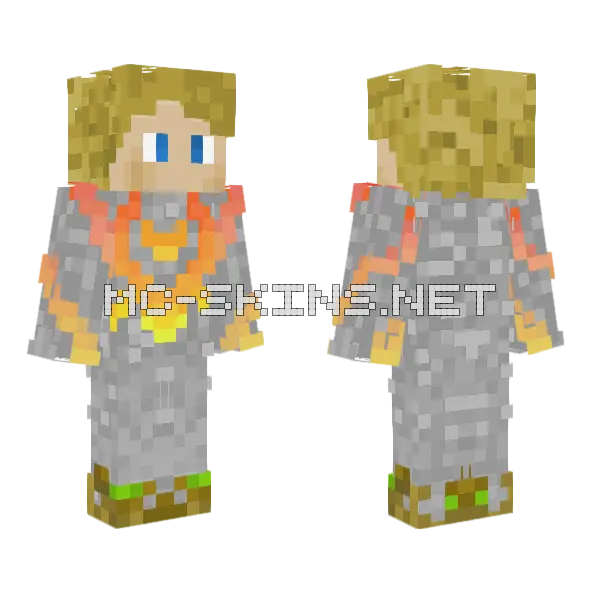 Phoenix Knight Minecraft skin, front and back