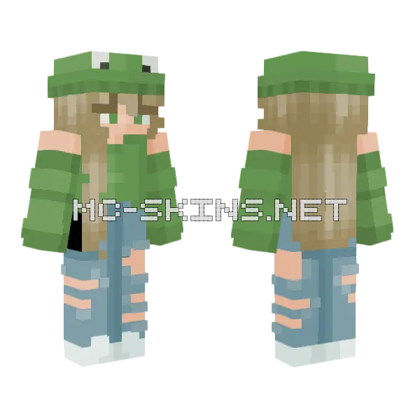 Phrog Minecraft skin, front and back