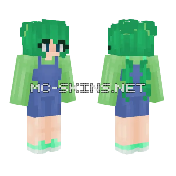 Phrogs Can Wear Overalls Minecraft skin, front and back