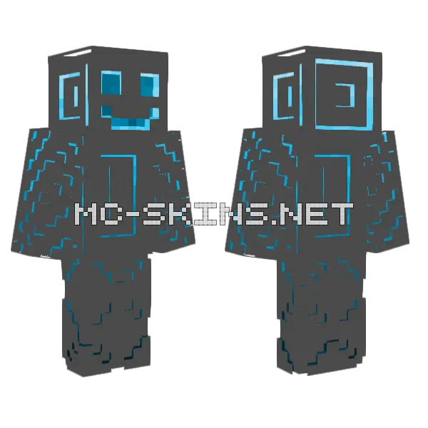 Physx O Minecraft skin, front and back