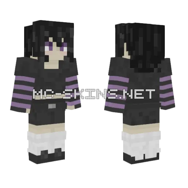 Piano Boy Minecraft skin, front and back
