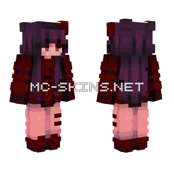 Piano Keys SF 29 FF Minecraft skin, front and back