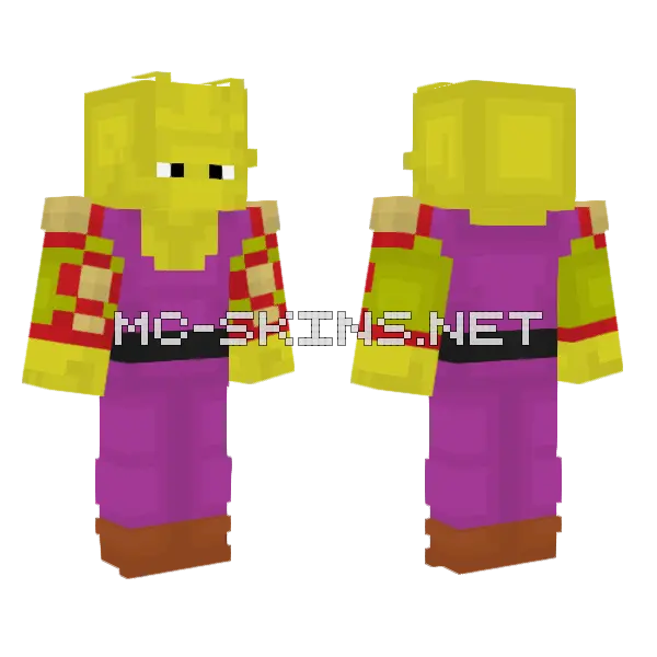 Piccolo Hidden Power Minecraft skin, front and back