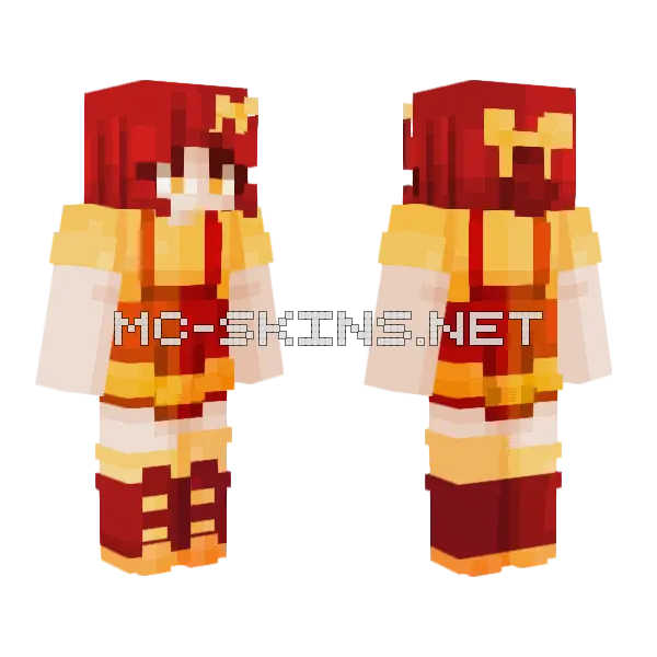 Picking Nectarines CE Minecraft skin, front and back