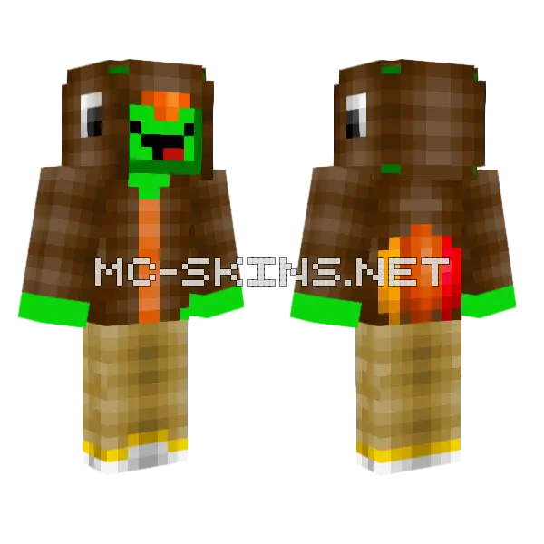 Pickledude9999 Turkey Skin Minecraft skin, front and back