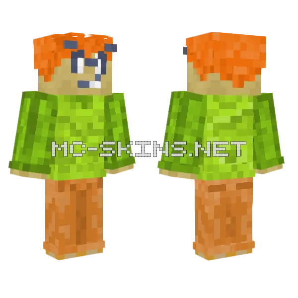 Pico Scarecrow Minecraft skin, front and back