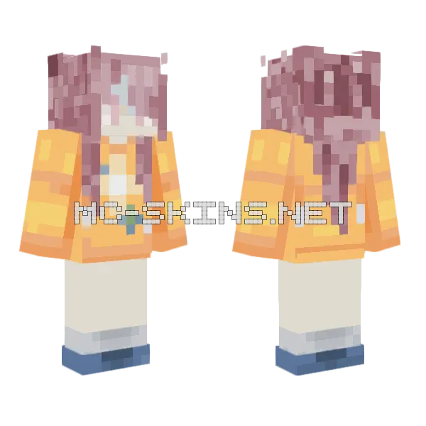 Pie Pie Upgrade Version Minecraft skin, front and back