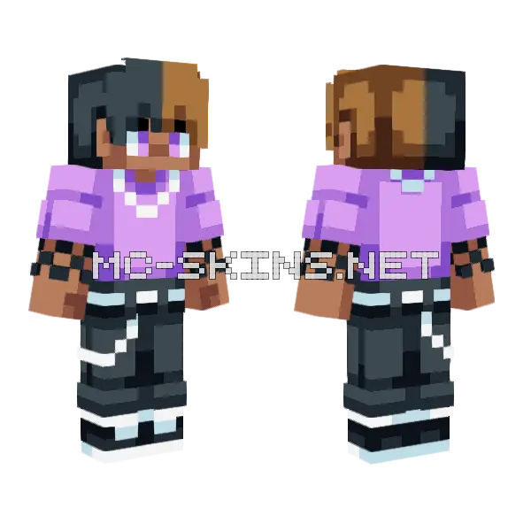 Pierre Grunge Teens Minecraft skin, front and back