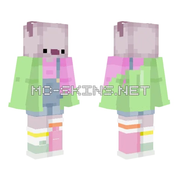 Pig Army Member 1 Minecraft skin, front and back