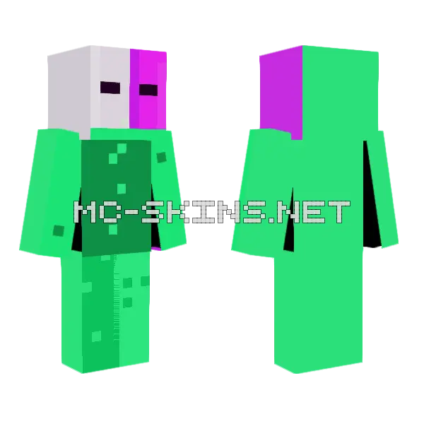 Pig Man Minecraft skin, front and back