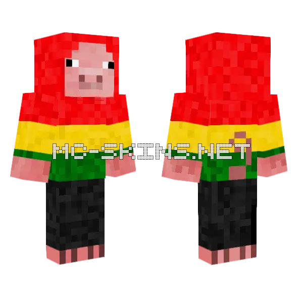 Piggy Bolivian Outfit, front and back