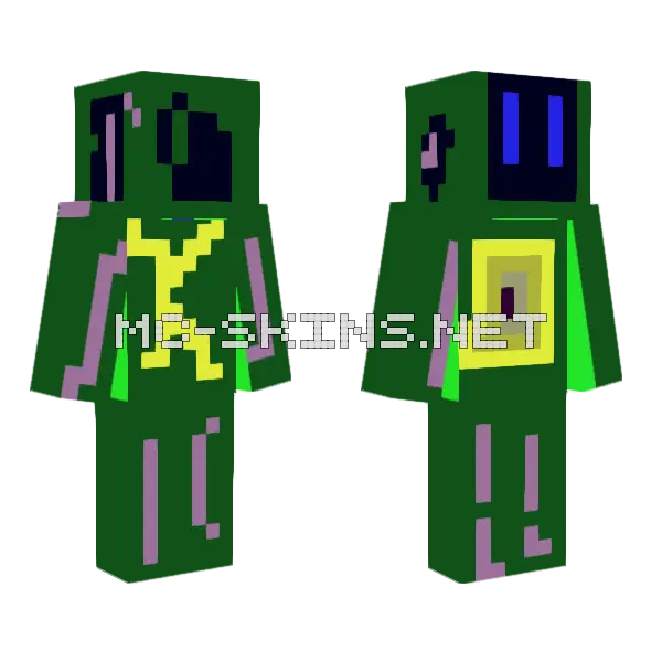 Pigman Person Minecraft skin, front and back